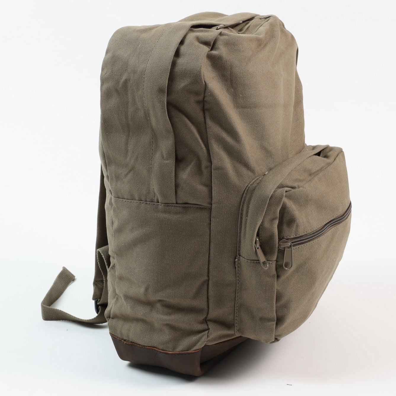 Vintage Canvas + Leather Teardrop Backpack – JackThreads