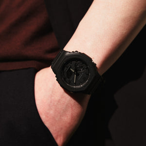 GA2100-1A1, Black Carbon Fiber Minimalist Men's Watch G-SHOCK